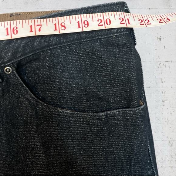 Duluth Trading Co Mens Flex Fire Hose Jeans Black Denim 42X 32 Work Outdoors - Picture 7 of 9